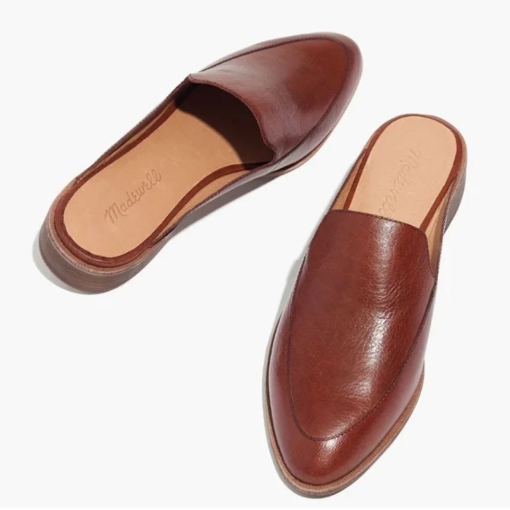 Madewell The Frances Loafer Mule in Leather